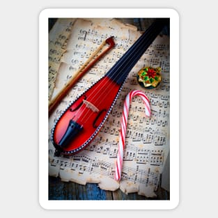 Pocket Violin And Ornament Sticker